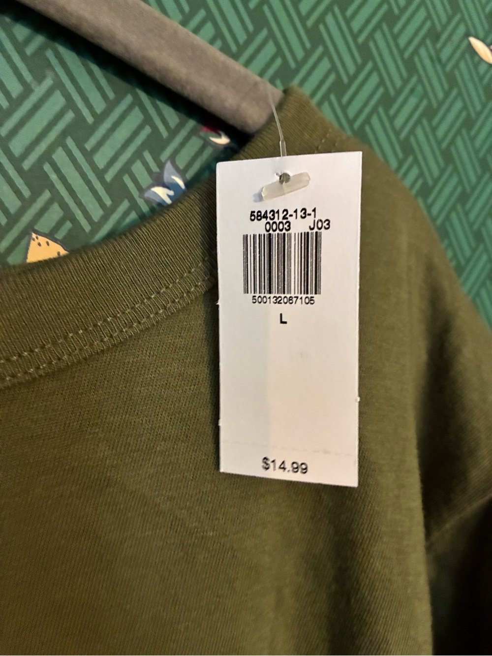 Olive Green "C'EST LA VIE" Graphic Tee - Picture 2 of 3